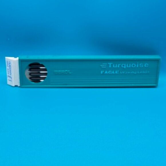 Vintage Berol Eagle Turquoise Filmograph Leads Set E0 E1 E2 E3 NOS Drafting - Picture 4 of 15